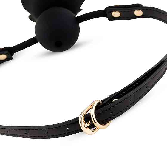 Кляп Black Rose Ball Gag, чорний Sex Aura Київ