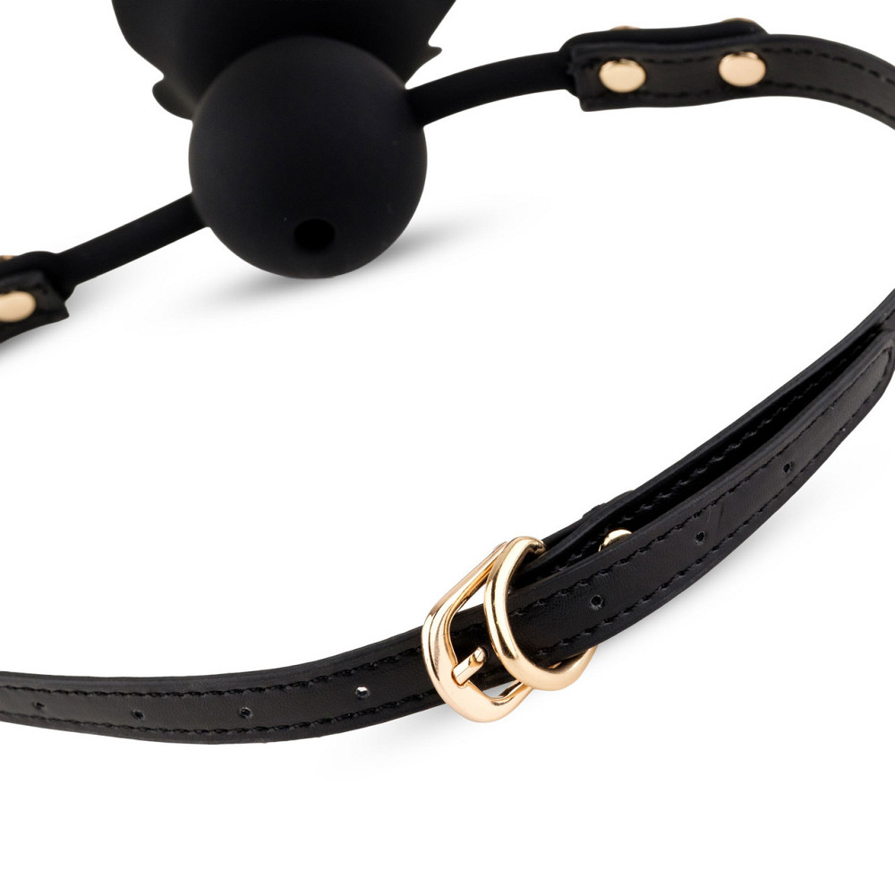 Кляп Black Rose Ball Gag, чорний Sex Aura Київ - фото 6