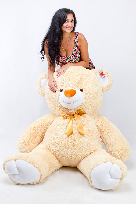 Великий плюшевий ведмедик 180 см. Величезний плюшевий ведмедик. Великий ведмідь Тернопіль - фото 2