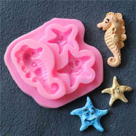 Молд для мастики морской 74 на 83 мм розовый Киев