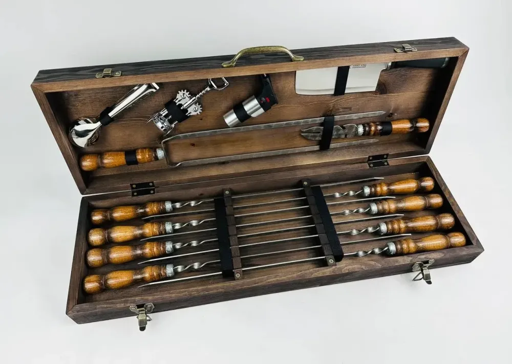 Набори шампурів, Набір шампурів у кейсі "Трофей Класік" Шампури, вертіла Тернопіль - фото 4