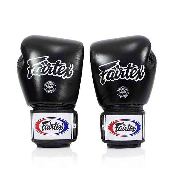 Боксерські рукавиці Fairtex BGV1 Black 18 унцій (бинти в комплекті) Каменское