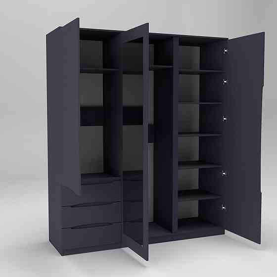 Шкаф Дельта 2, Антрацит, 1800х550х2100 Львов