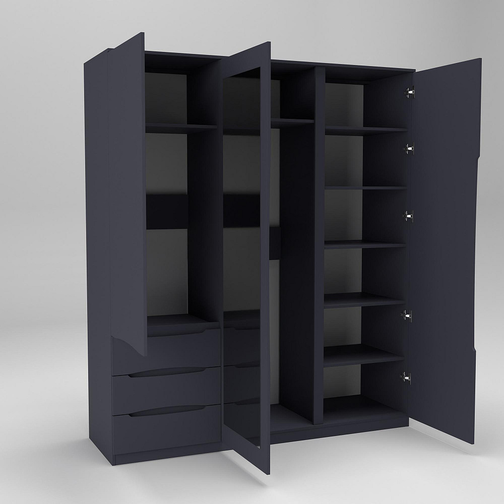 Шкаф Дельта 2, Антрацит, 1800х550х2100 Львов - изображение 2