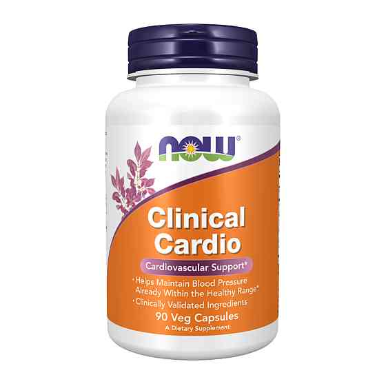Добавка для поддержки сердечно-сосудистой системы Now Foods Clinical Cardio 90 капсул Луцк