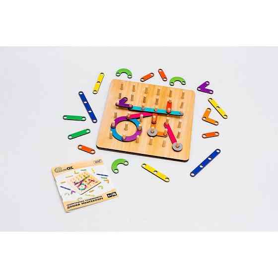 Геометрична розвиваюча "Дошка Монтессорі" Puz-27260, 56 комбінацій Вінниця