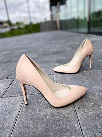 Туфлі жіночі M-LUX пудра натуральна шкіра каблук 10 см (91020) Коломыя