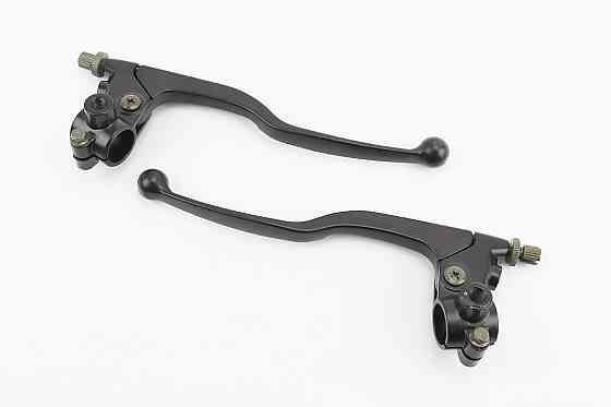 Важелі керма ліве, праве з кріпленням під дзеркало, к-кт 2шт (М10 права-ліва) МОТО CG/CB, тип 2 Киев