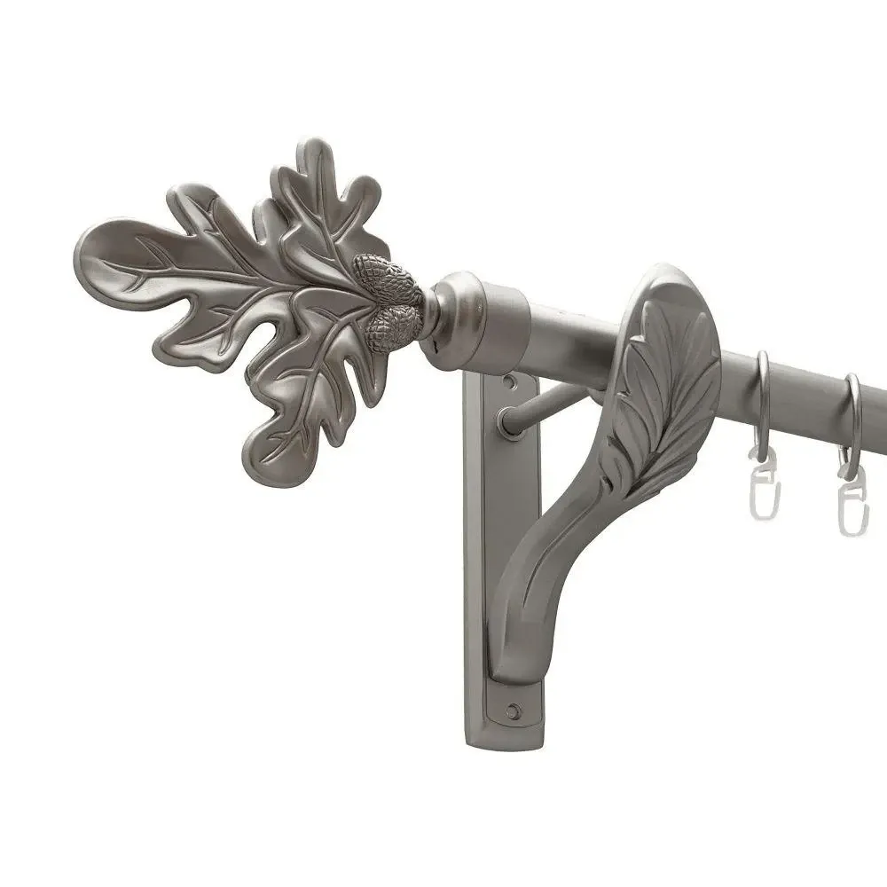 Карниз Orvit Листок Дуба металевий однорядний ретро Сатин 25 мм 300 см (00-00011202) Львів - фото 1