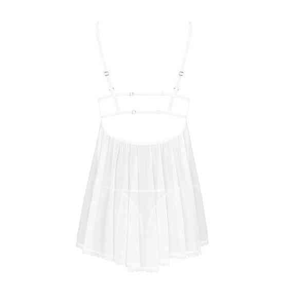 Пеньюар и трусики Obsessive Heavenlly babydoll & thong XL/2XL Sex Aura Киев