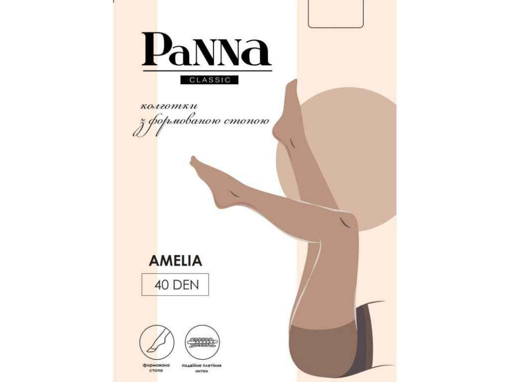 Колготки натурал AMELIA P1078 40 DEN р.4 ТМ PANNA Киев - изображение 1
