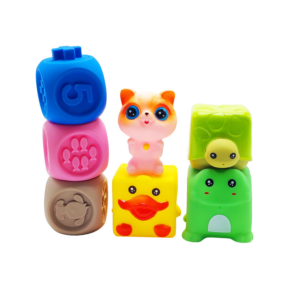 Игрушка для купания SCA97-2C животные и фигуры 7шт, брызгалка Винница - изображение 1