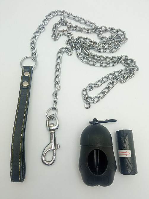 Повідок з ланцюжком для собак 78см Луцьк - фото 2