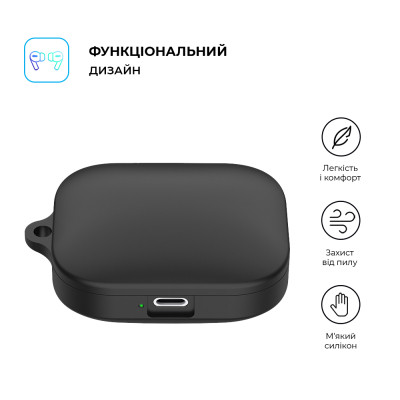 Чехол для наушников Armorstandart Hang Case для Xiaomi Redmi Buds 5 Black (ARM79949) Винница - изображение 2