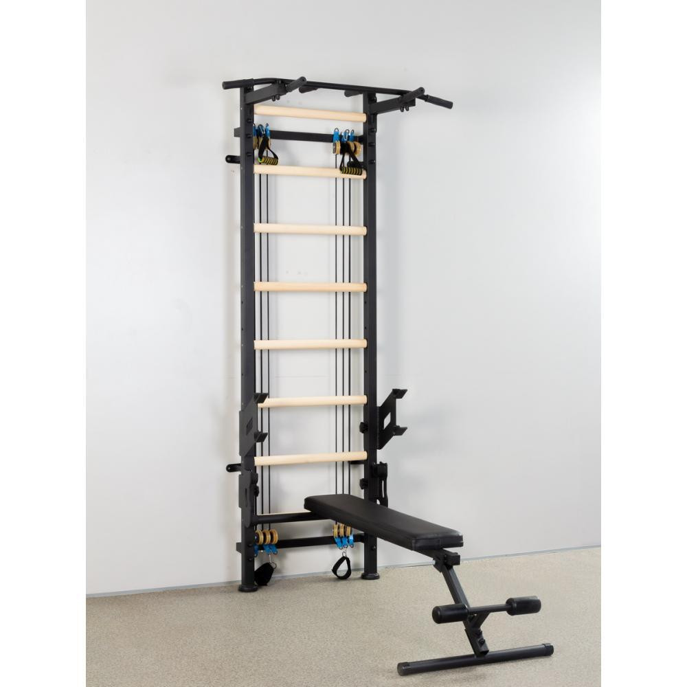 Шведская стенка с эспандерами спортивная для детей и взрослых усиленная металлическая для семьи в квартиру Кам'янське - фото 2