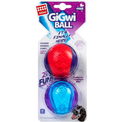 Игрушка для собак GiGwi Два мяча с пискавкой 6 см (75328) Винница - изображение 2