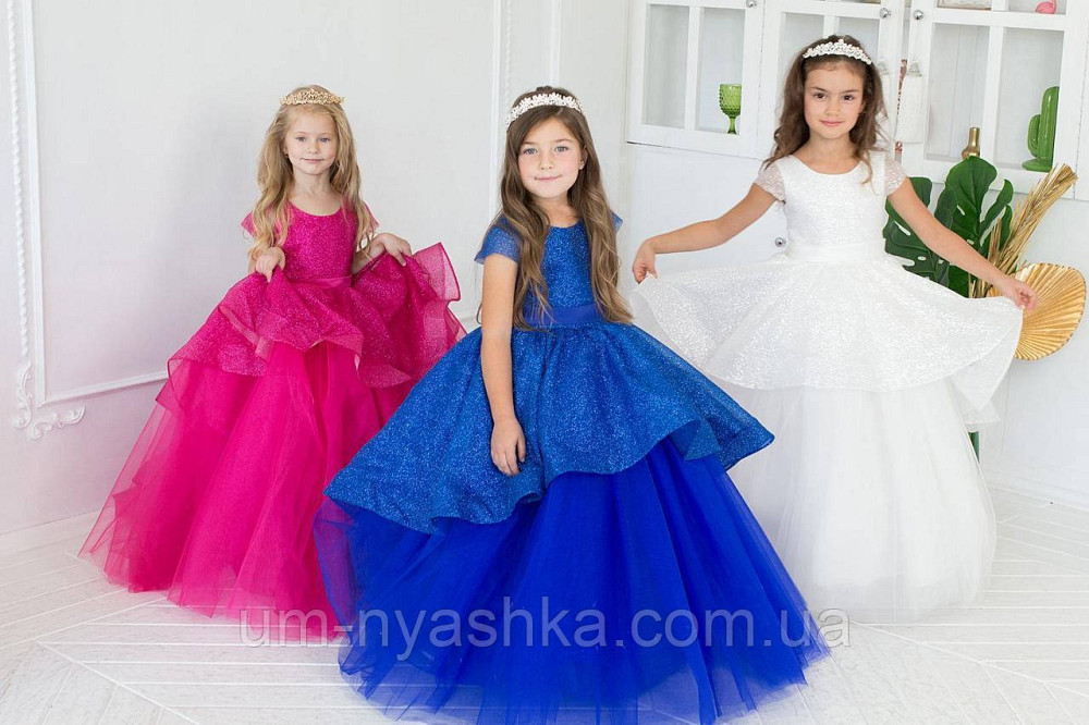 Длинное нарядное блестящее платье Бетси 128-134 Кривой Рог - изображение 2