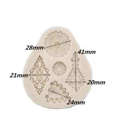 Силиконовая форма Абстракция 72 на 86 мм серый Киев