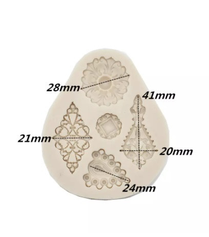 Силиконовая форма Абстракция 72 на 86 мм серый Киев - изображение 3