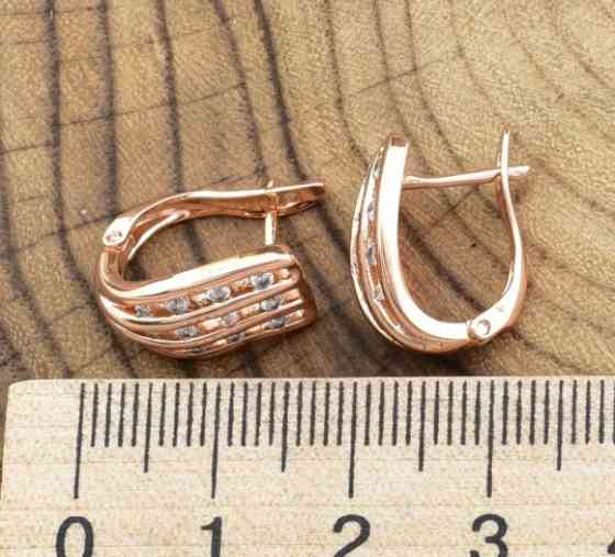 Серьги Xuping 26058, размер 16*9мм, позолота РО Киев