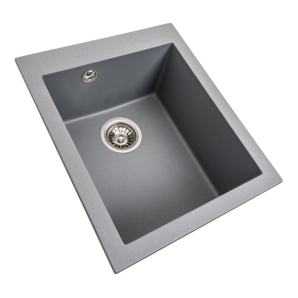 VALESO Гранітна мийка для кухні VALESO SOKIL 4150 матова Сірий металік Киев - изображение 1