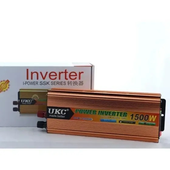 Автомобільний інвертор 12V-220V 1500W UKC SSK перетворювач напруги з USB та захистом Одеса