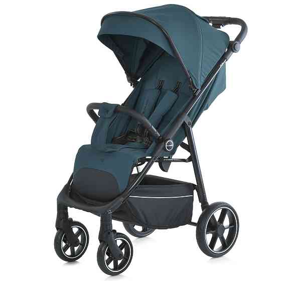 Коляска дитяча FIJI Lagoon Blue прогулянкова з москітною сіткою та чохлом на ніжки Зелена (ME 1113-2) Чернігів