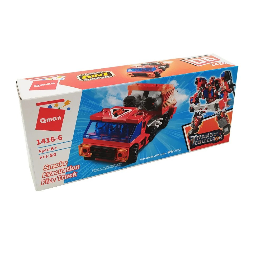 УЦЕНКА!!! Конструктор Smoke Evacuation Truck Qman 1416-6-UC транспорт, 80 деталей Винница - изображение 1