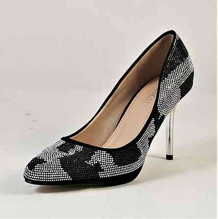 Жіночі Чорні Туфлі на Каблуку Шпильке Модельні (розміри: 36,37,38,39) — 01 Дніпро