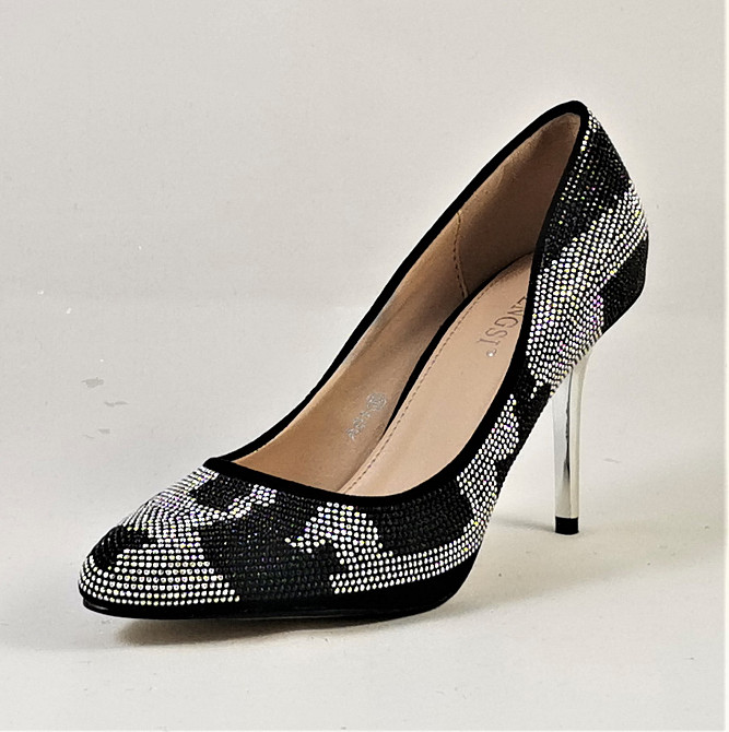 Жіночі Чорні Туфлі на Каблуку Шпильке Модельні (розміри: 36,37,38,39) — 01 Дніпро - фото 6