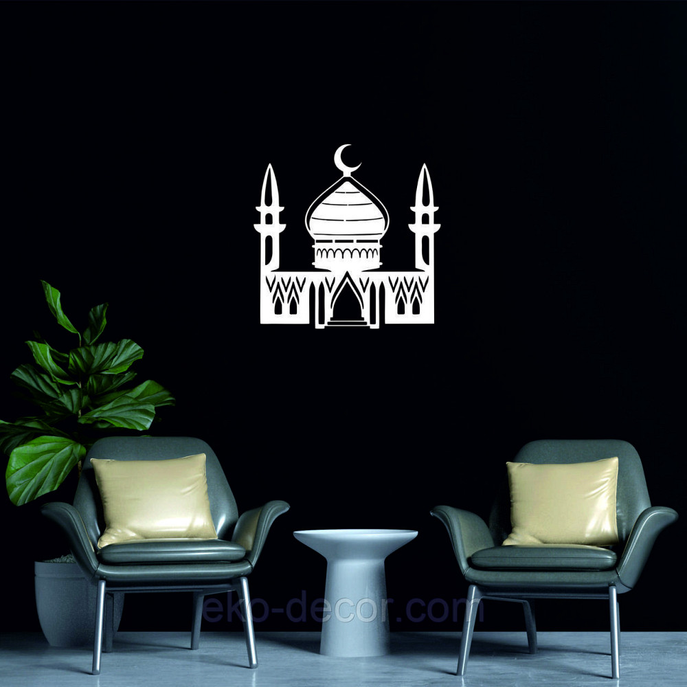 Декоративне настінне Панно «Іслам» Декор на стіну 70*70 см, Білий Київ - фото 4