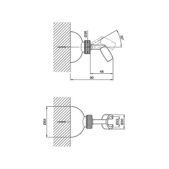 Тримач для лійки Lidz Niagara 111 LDNIA111CRM29476 Chrome Київ