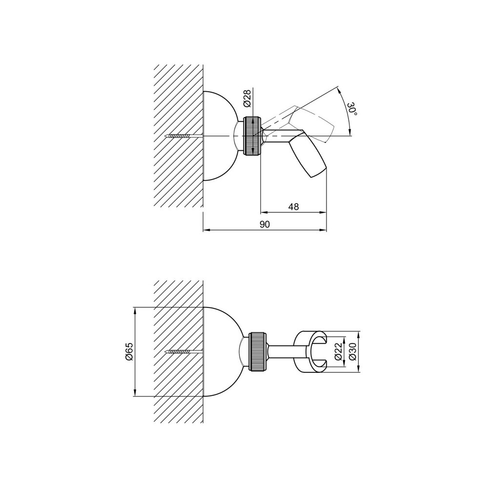 Держатель для лейки Lidz Niagara 111 LDNIA111CRM29476 Chrome Киев - изображение 2