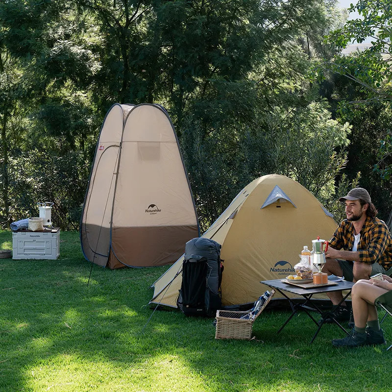 Душовий намет розкладний Naturehike NH17Z002-P, коричневий Киев - изображение 10