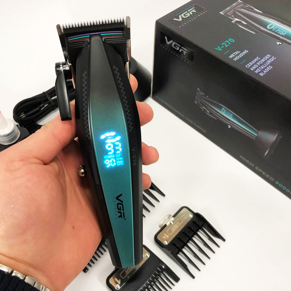 Триммер для стрижки аккумуляторный профессиональный VGR, Хороший беспроводной триммер TP-84 Львов - изображение 9