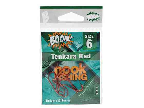 Крючок для мирной рыбы Tenkara Red No6 (8 шт/уп) (RED) ТМ BOOM Київ