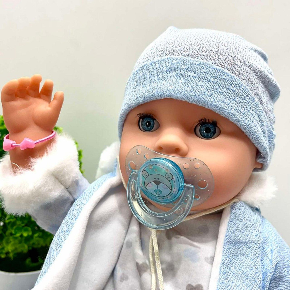 Пупс функціональний Чудо Малюк 8 функцій 9 аксесуарів у комплекті 43см Блакитний (BL242P-DM-UA) Чернигов - изображение 9