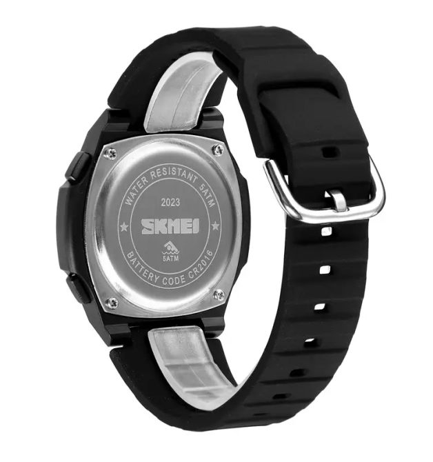 Спортивний наручний годинник Skmei 2023 (Чорний з чорним) Вінниця - фото 9
