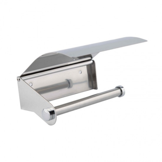 Тримач для туалетного паперу металевий сріблястий Вінниця - фото 2