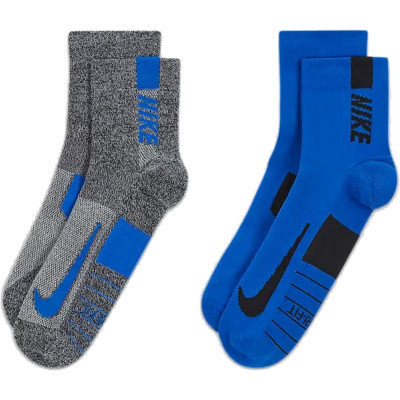 Шкарпетки Nike U NK MLTPLIER ANKLE 2PR - 144 SX7556-937 38-42 2 пари Сірий/Синій (196153841284) Вінниця - фото 3