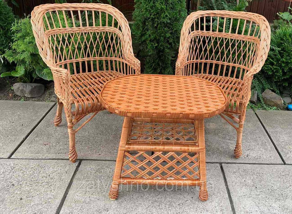 Плетеный набор мебели с овальным столом Киев - изображение 4