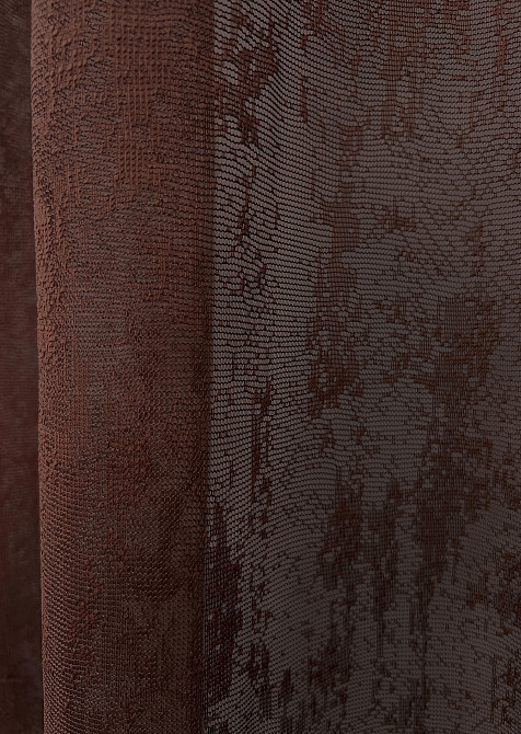 Тюль VR-Textil 1406т Мармур Жакард Шоколадний 400х270 см (42-1214) Київ - фото 5