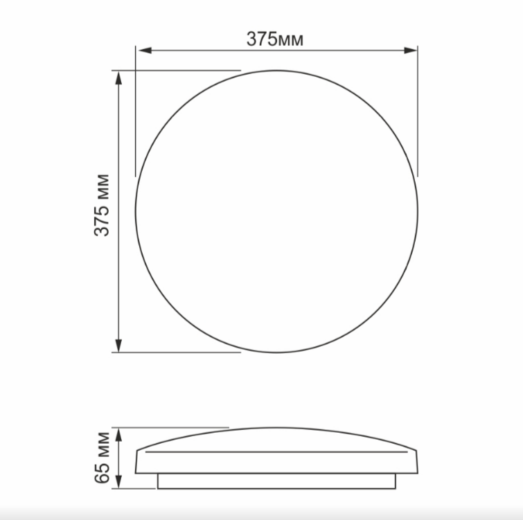 LED Світильник настінно-стельовий 32W 5000К 220V Криві лінії TLCL-325CL Titanum Житомир - изображение 4