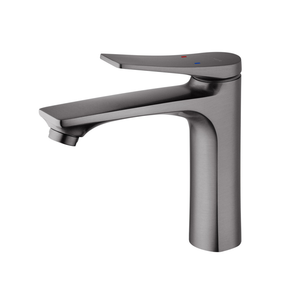 Смеситель для раковины Kroner KRP Terra - GRP010 графит Киев - изображение 5