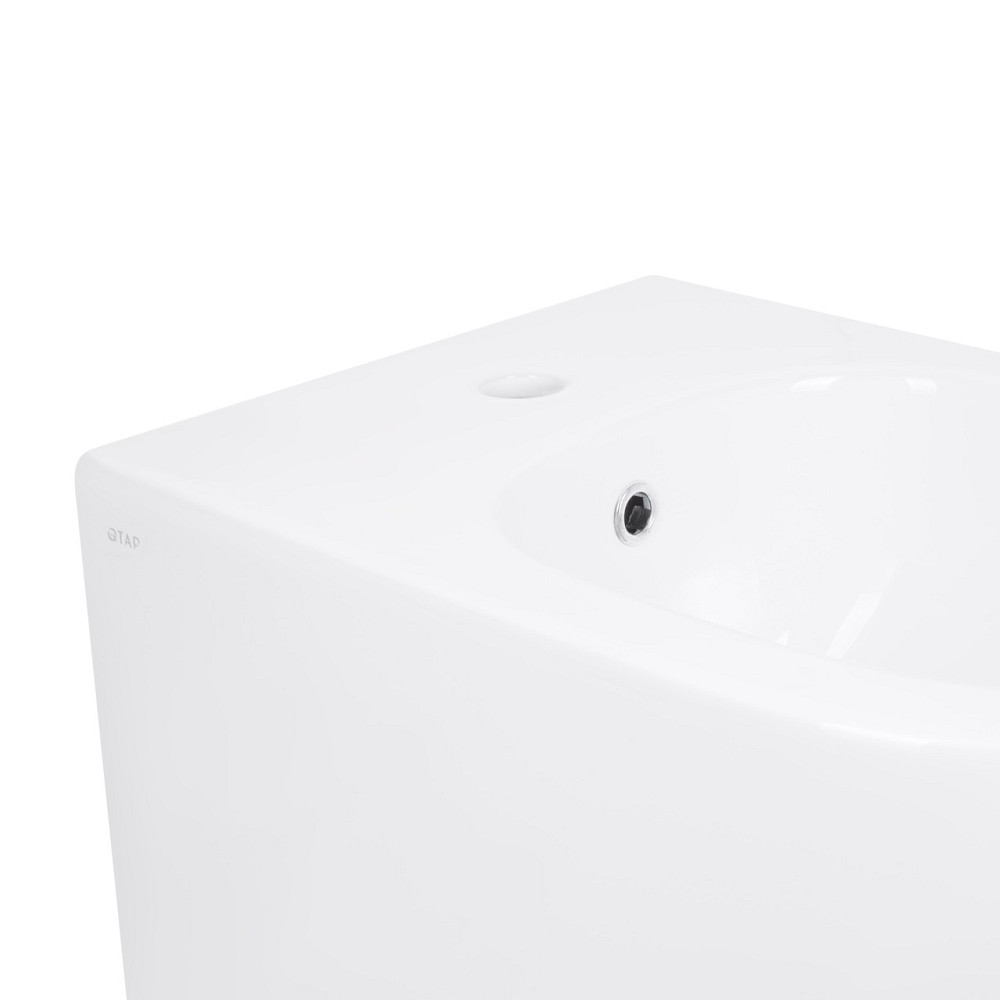Биде подвесное Qtap Jay 520х360х320 White QT07555376W Киев - изображение 5