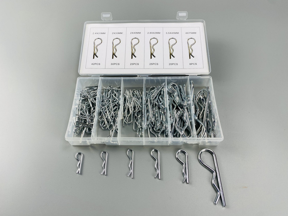 Набір шплінтів типу R метричних 150 шт. Пружинний штифт (6 різновидів шплінтів в одному наборі) Мукачево - фото 5