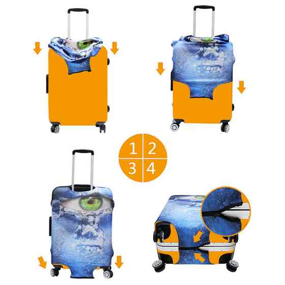 Камуфляжный чехол для чемодана 25-28