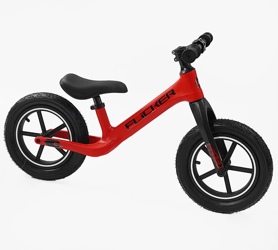 Велобіг Corso 12` нейлонова рама нейлонова вилка надувні колеса Червоний (FL-0705-85) Чернігів - фото 1