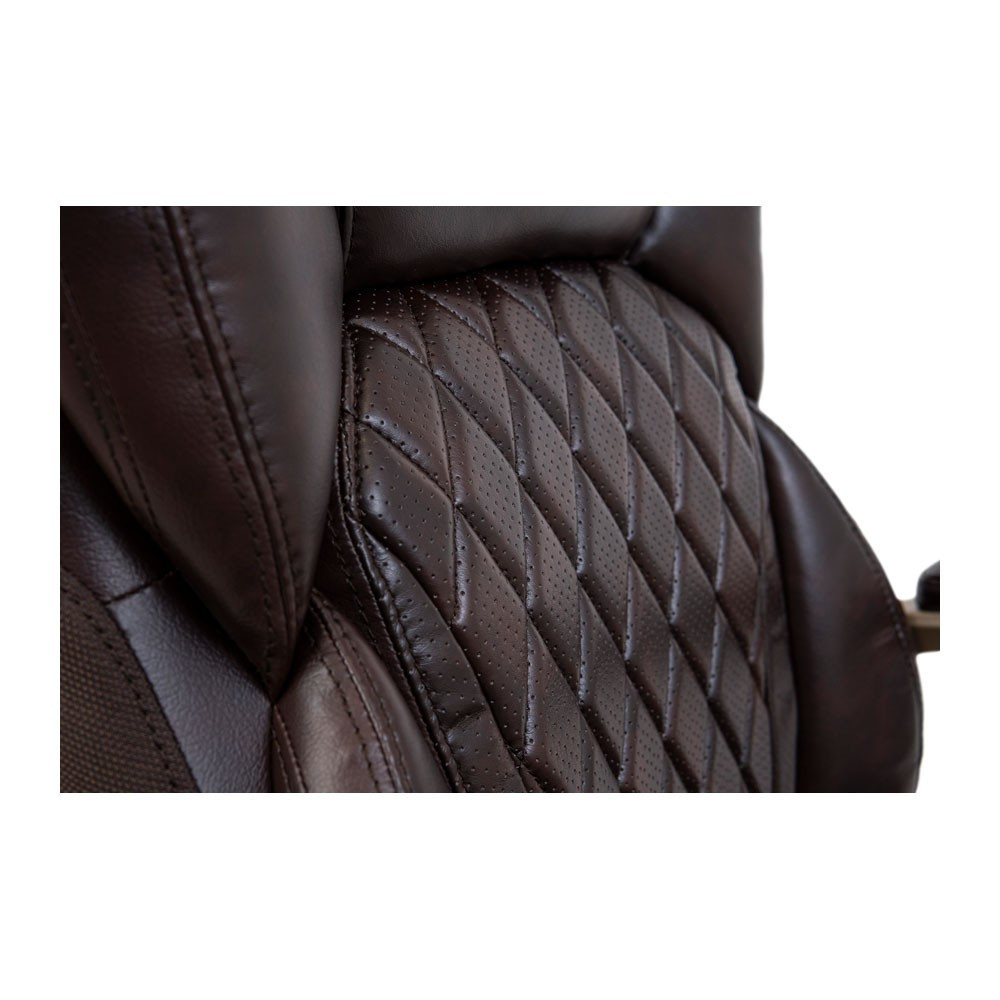 Офисное Кресло Руководителя Premio Relax SynchroMechanism Кожа-сплит Коричневый Киев - изображение 7