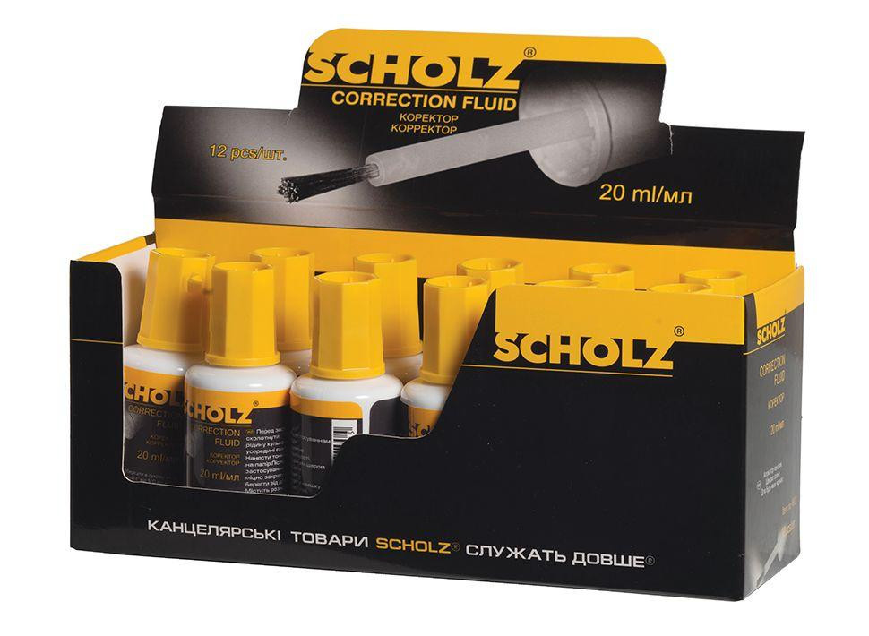 Коректор з пензликом 20 мл "Scholz" Fluid, 4910SCH, шт Київ - фото 1